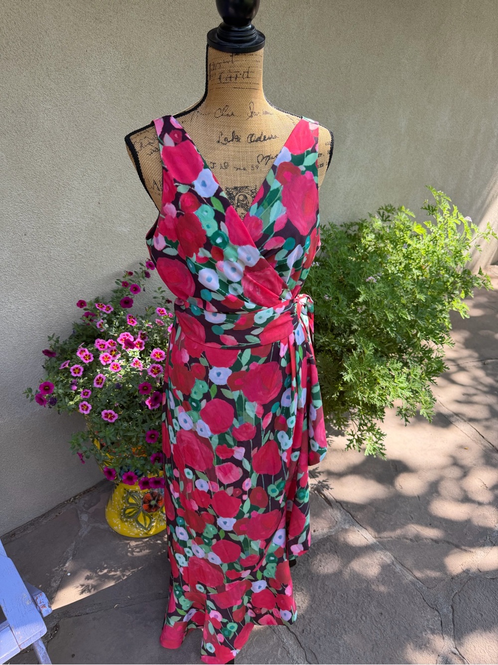 Anthropologie Hutch Asymmetrical Wrap Dress Size Large